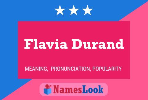 Póster del nombre Flavia Durand