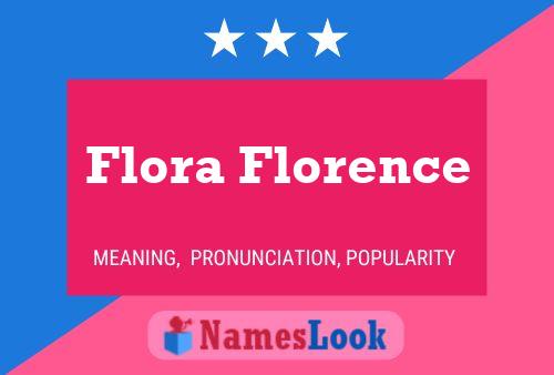 Póster del nombre Flora Florence