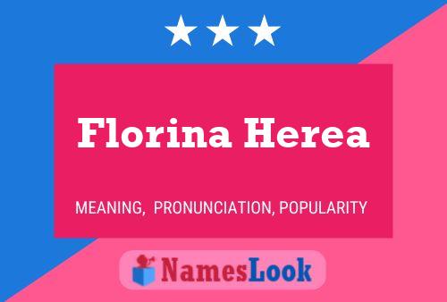 Póster del nombre Florina Herea