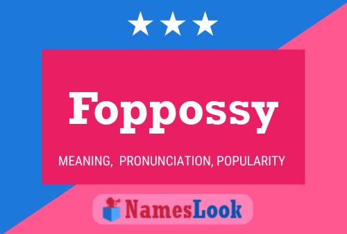 Póster del nombre Foppossy