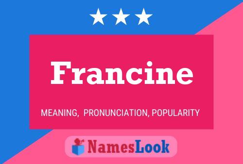 Póster del nombre Francine