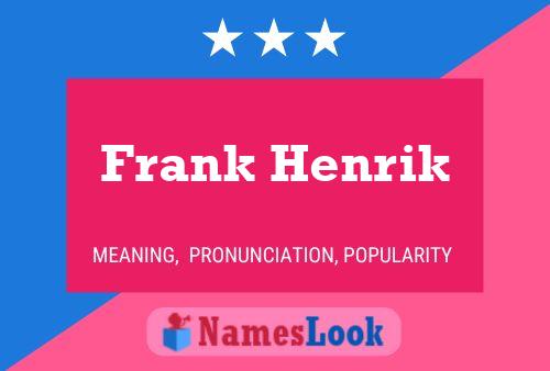 Póster del nombre Frank Henrik