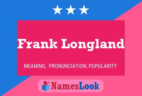 Póster del nombre Frank Longland