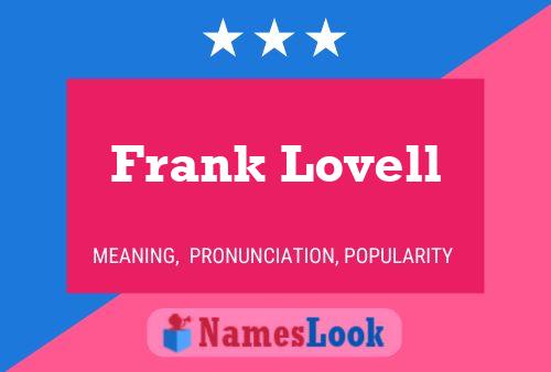 Póster del nombre Frank Lovell