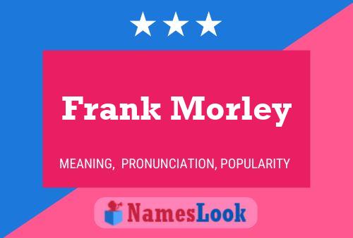 Póster del nombre Frank Morley