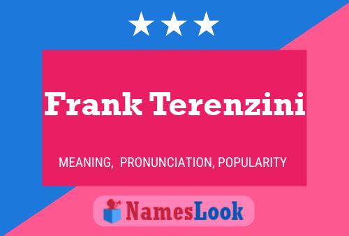 Póster del nombre Frank Terenzini