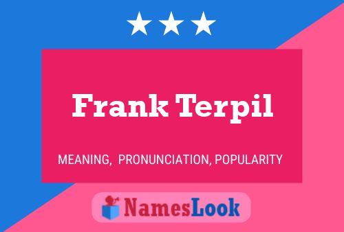 Póster del nombre Frank Terpil