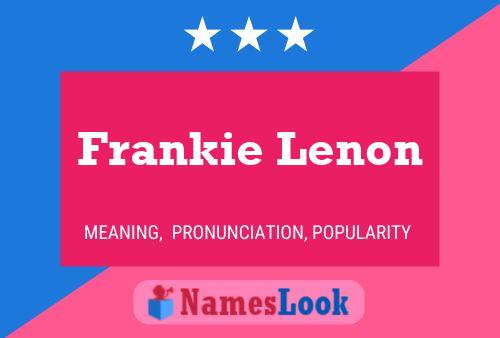 Póster del nombre Frankie Lenon