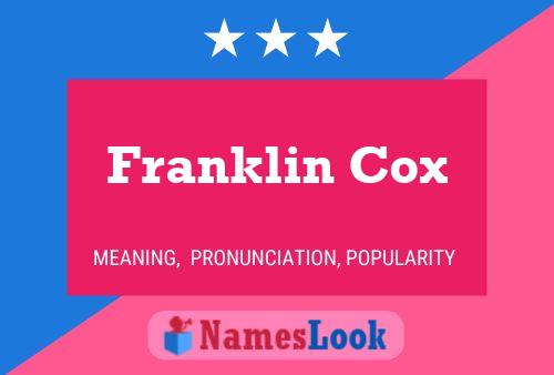 Póster del nombre Franklin Cox