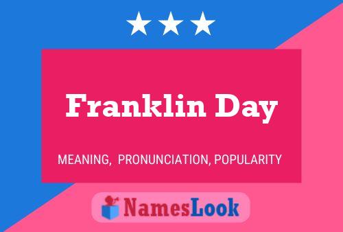 Póster del nombre Franklin Day