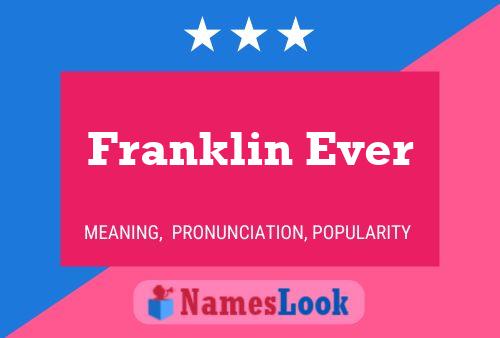 Póster del nombre Franklin Ever