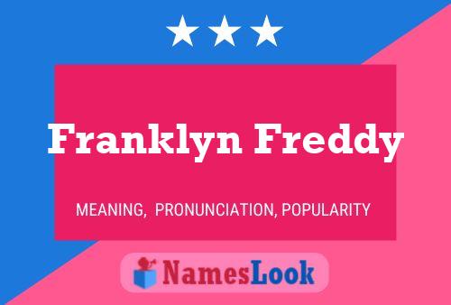 Póster del nombre Franklyn Freddy