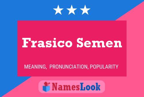 Póster del nombre Frasico Semen