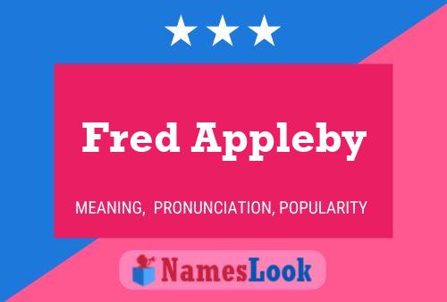 Póster del nombre Fred Appleby