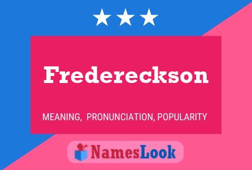 Póster del nombre Fredereckson