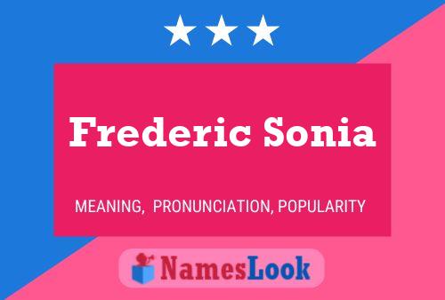 Póster del nombre Frederic Sonia