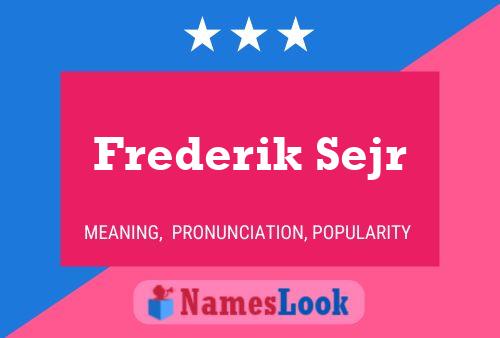 Póster del nombre Frederik Sejr