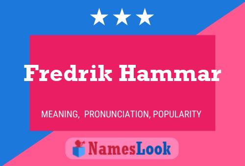 Póster del nombre Fredrik Hammar