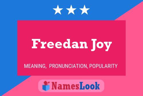 Póster del nombre Freedan Joy