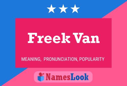 Póster del nombre Freek Van