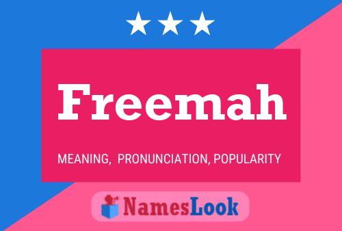 Póster del nombre Freemah