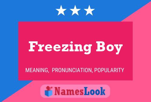 Póster del nombre Freezing Boy