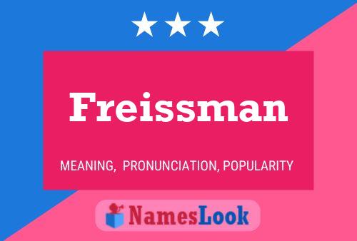 Póster del nombre Freissman