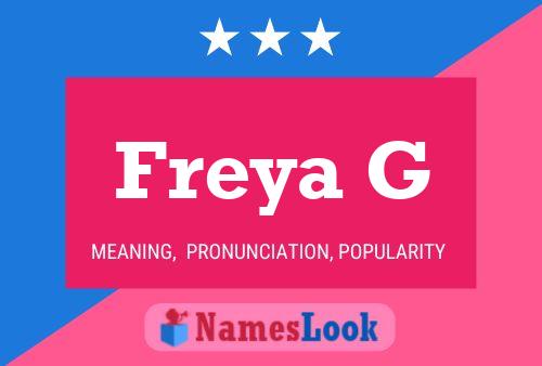 Póster del nombre Freya G