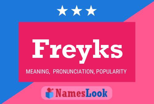 Póster del nombre Freyks