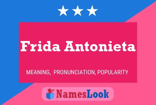 Póster del nombre Frida Antonieta