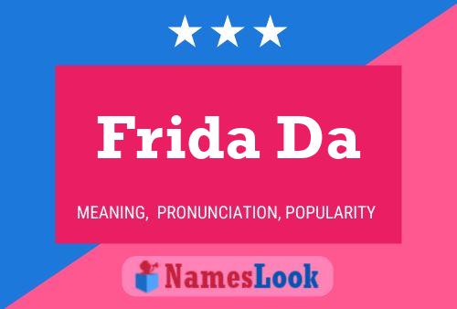 Póster del nombre Frida Da