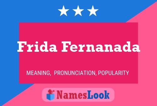 Póster del nombre Frida Fernanada