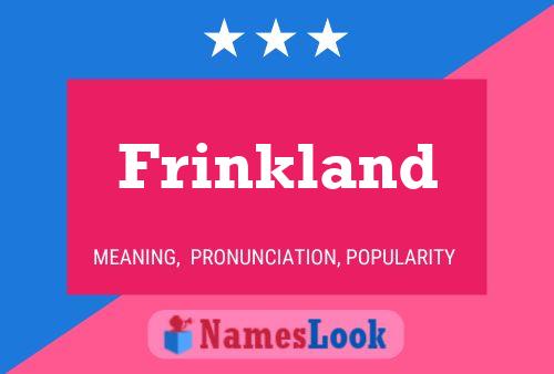 Póster del nombre Frinkland