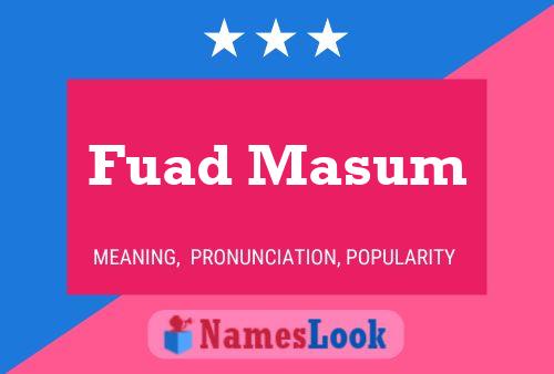 Póster del nombre Fuad Masum