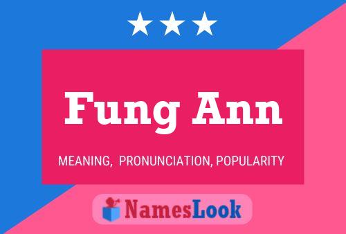 Póster del nombre Fung Ann