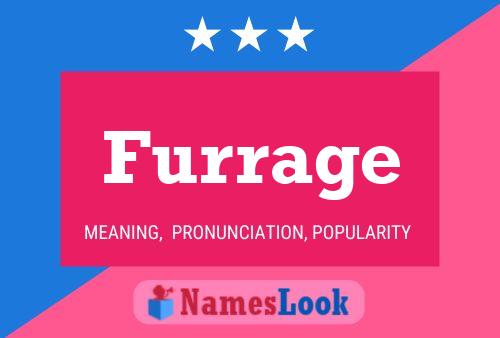 Póster del nombre Furrage