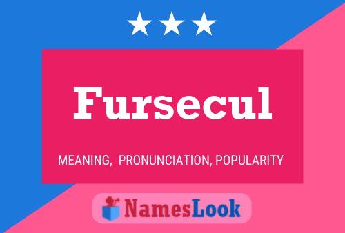 Póster del nombre Fursecul