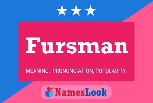 Póster del nombre Fursman