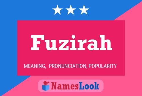 Póster del nombre Fuzirah