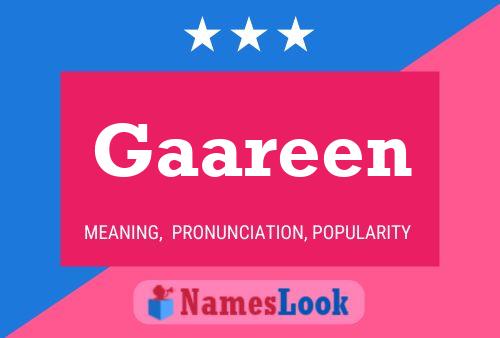 Póster del nombre Gaareen