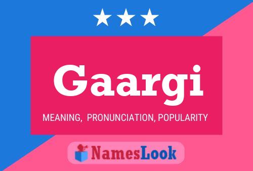 Póster del nombre Gaargi