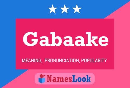 Póster del nombre Gabaake