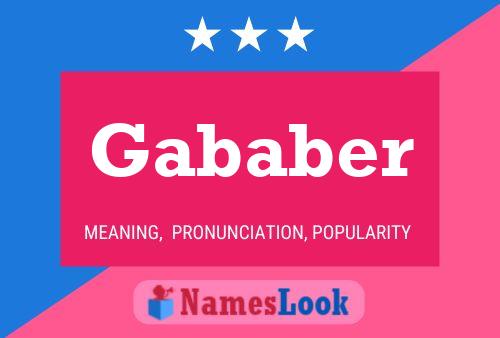 Póster del nombre Gababer