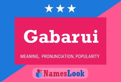 Póster del nombre Gabarui