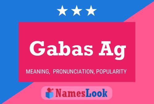 Póster del nombre Gabas Ag