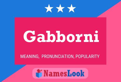 Póster del nombre Gabborni