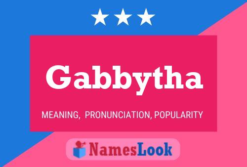 Póster del nombre Gabbytha