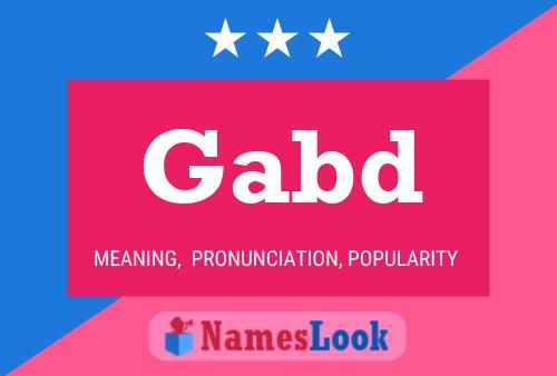 Póster del nombre Gabd