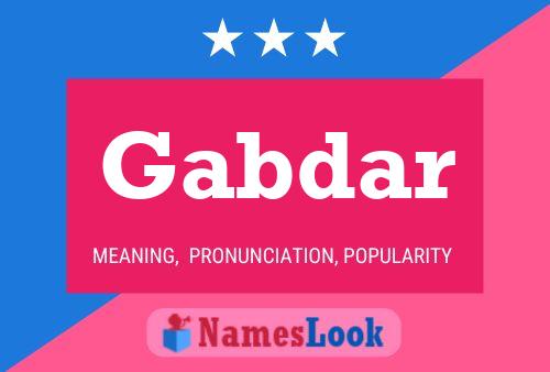 Póster del nombre Gabdar