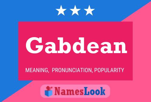 Póster del nombre Gabdean